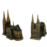 metal sculpture germany catholic cologne cathedral statue craft building office decor tower home decoration accessories