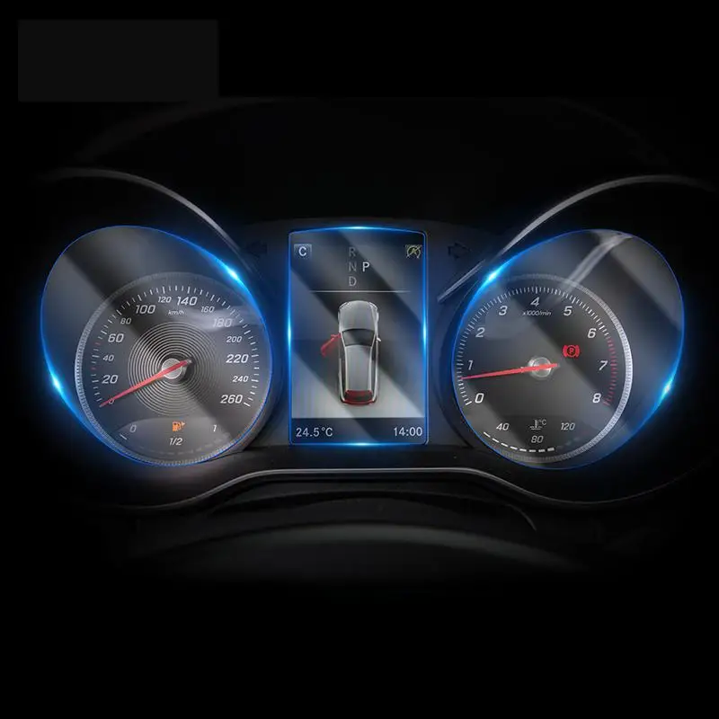 

For Mercedes Benz C-class W204 W205 Automotive interior Instrument panel membrane LCD screen TPU protective film decoration