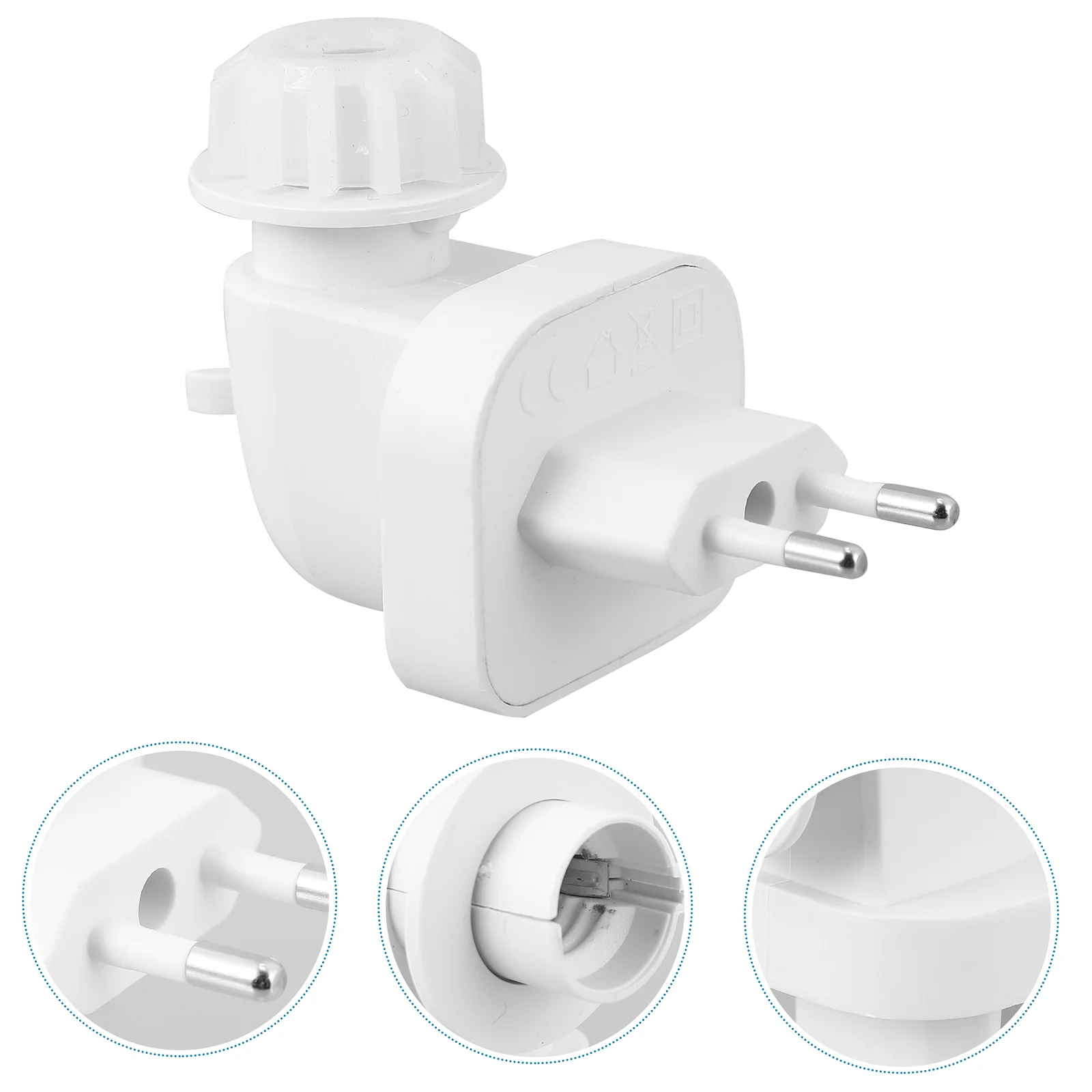 

2pcs E14 Salt Lamp Adapters Outlet Salt Lamp Sockets Lampholders (Plug)