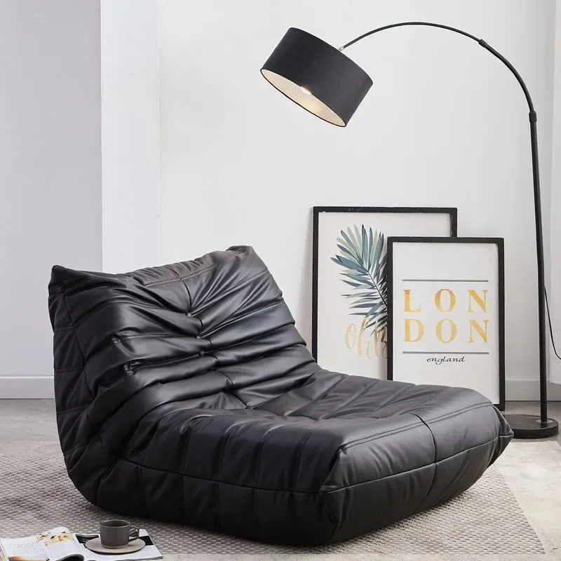 

Single Lazy Sofa Caterpillar Lounge Tatami Living Room Balcony Sofa Bed Leather Waterproof Cover Protector Divano Home Furniture
