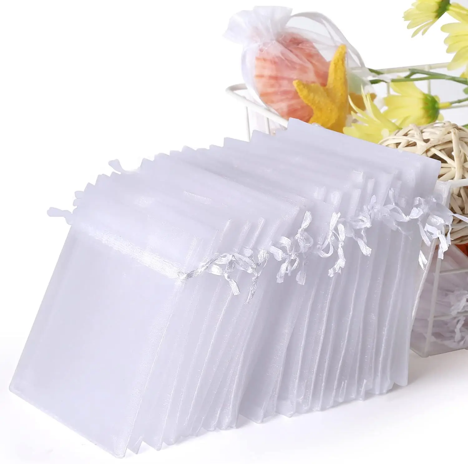 

Прозрачные organza сумки для украшений 7x9 см 9x12 см