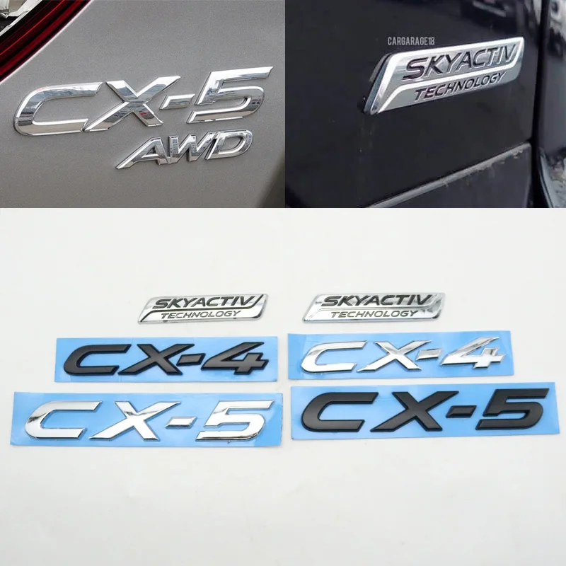 Для CX4 CX5 CX-4 2 3 6 CX-5 Axela Miata skyфитнес Technology Letter MX-5 Tail Logo Emblem