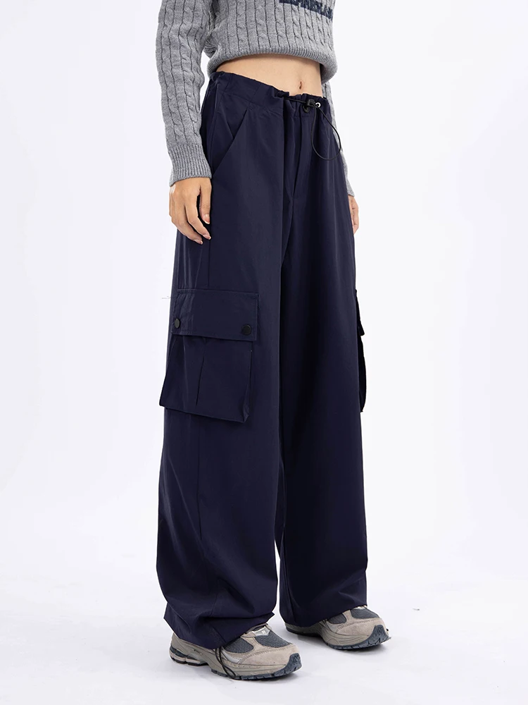 

2022 Autumn Y2K Cargo Pants Women Low Waist Baggy Trousers Streetwear Fairycore Oversized Pants Vintage Casual Sweatpants New