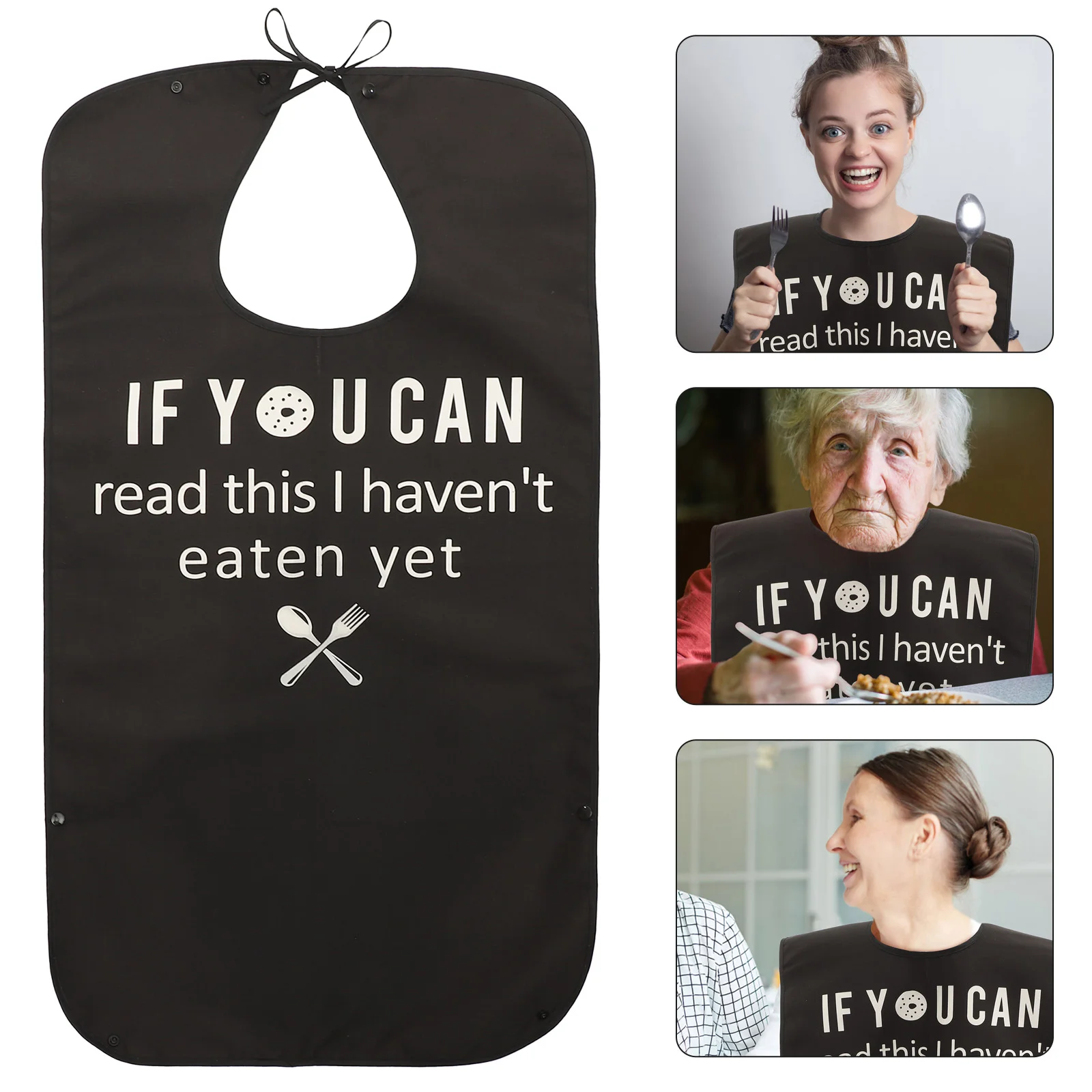 

Bibs Bib Adult Elderly Clothing Washable Protector Adults Dinner Eating Apron Folding Household Reusable Feeding Men Protectors