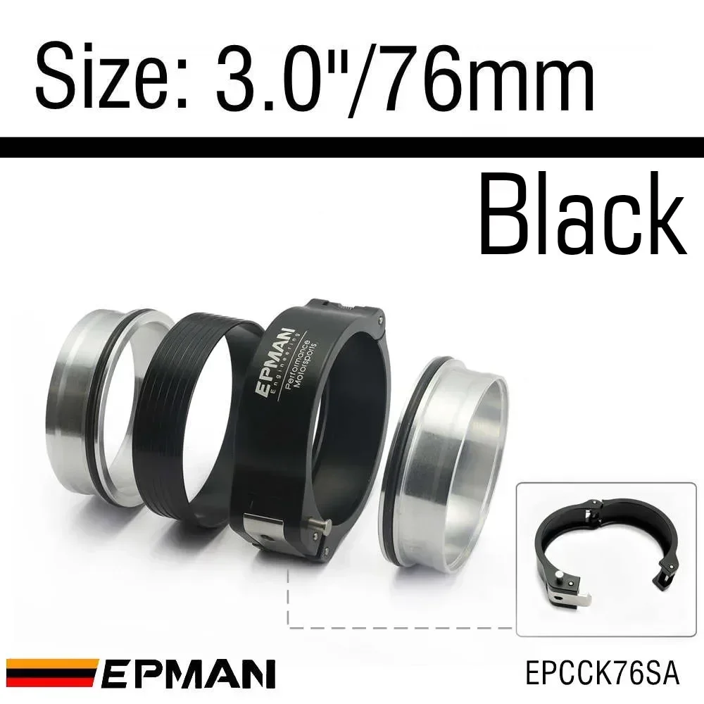 

EPMAN выхлопная безконтактная вешалка типа V-образный зажим W фланец для 2 "/2,5"/3"/3,5"/4" радиатора шланг интеркулера перепускной трубы EPCCKSA