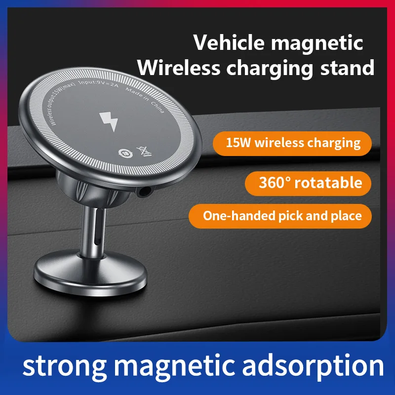 

15w Magnetic Wireless Charger Easy To Charge Qi Wireless Charger Type-c Magnetic Wireless Chargers Lightweight Phone Holder