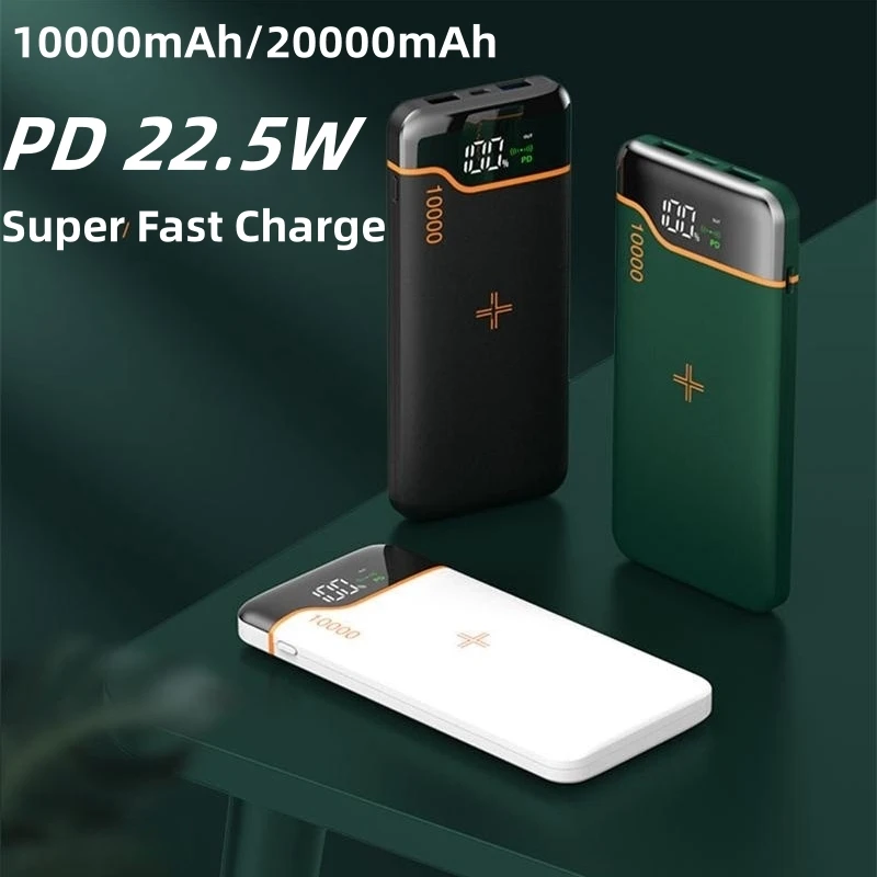 

22.5W Fast Charging Power Bank 20000mAh Qi Wireless Charger PowerBank for iPhone 14 13 Samsung Xiaomi PoverBank Portable Charger