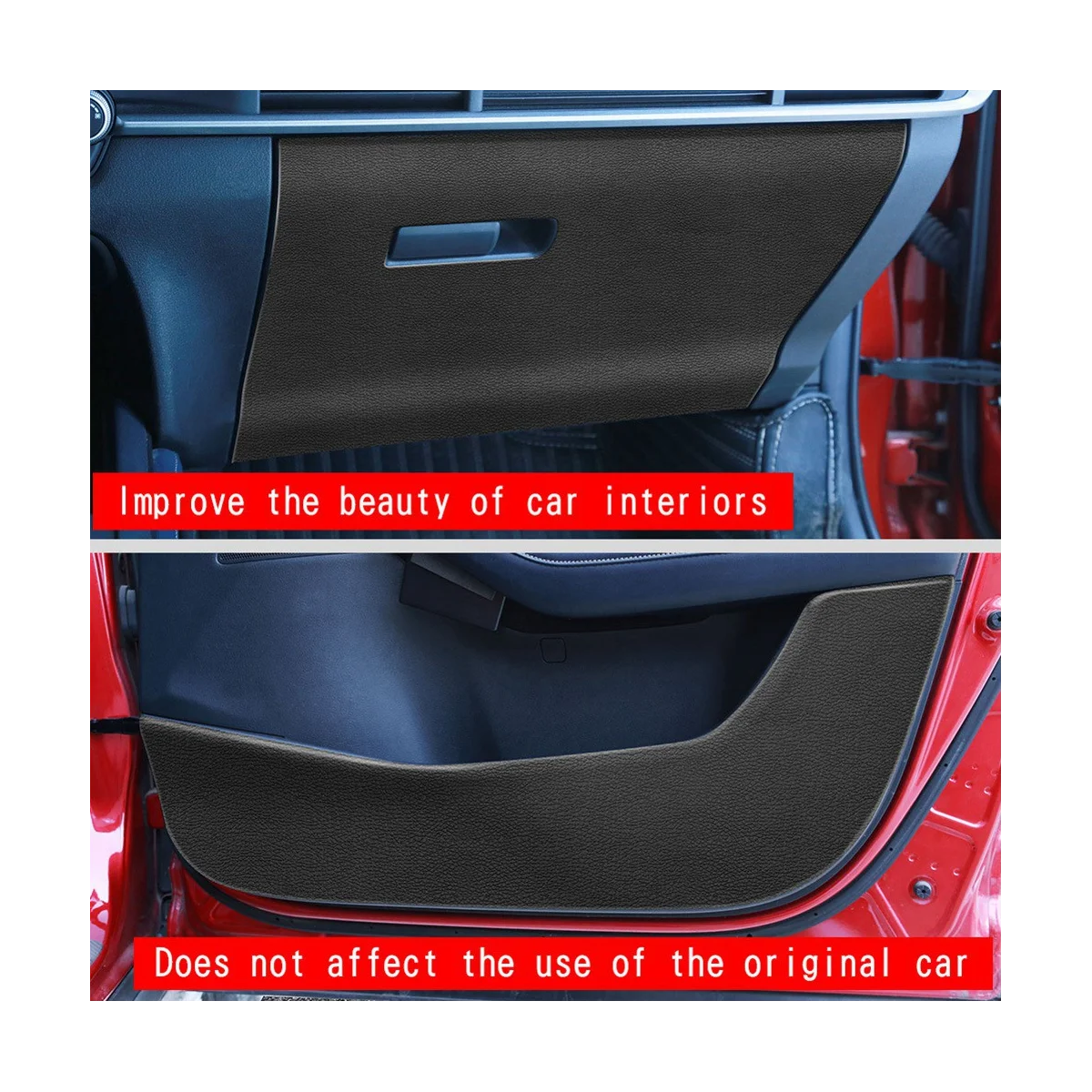 Автомобильная кожаная защитная накладка для дверей Противоударная Накладка