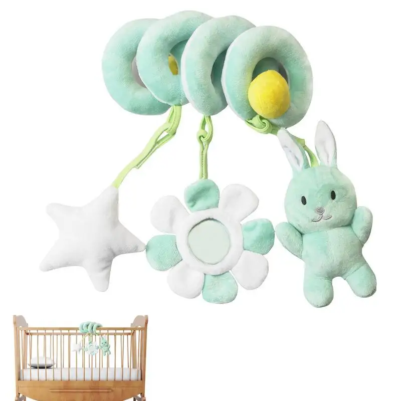 

Rattles Mobile To Bed Baby Toys Cute Crib Stroller Spiral Newborn 012 Months Educational Cartoon Animals Soft Infant Rattle Toy