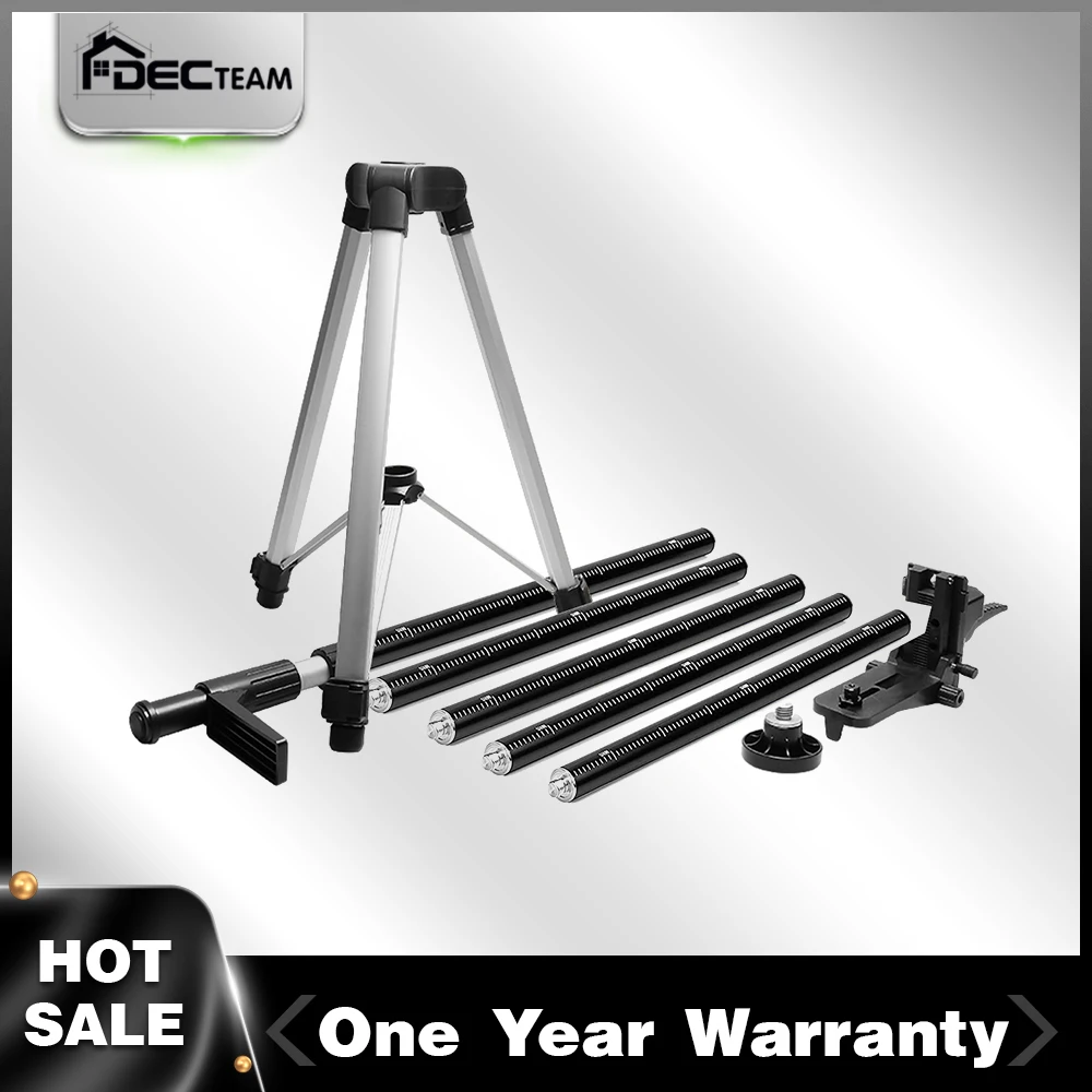 

Decteam 12 Ft./3.7m Laser Tripod Telescoping Pole with 1/4-Inch by 20-Inch Laser Mount for Rotary Included Rod & 5/8"-11 Adapter
