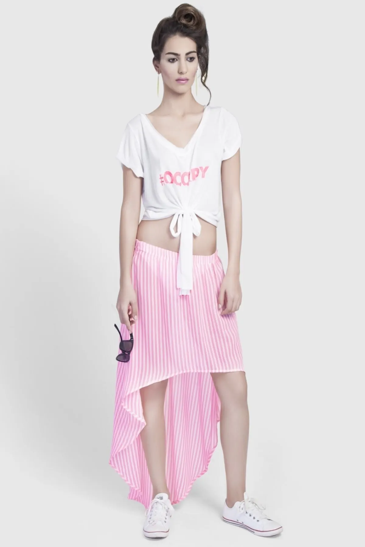 

Women's Pareo Pink Neon Skirt Swimwear Cover Up Dress Sexy Tunic Suit Beachwear Female Beach Bikini Cover Loose Mini Dress