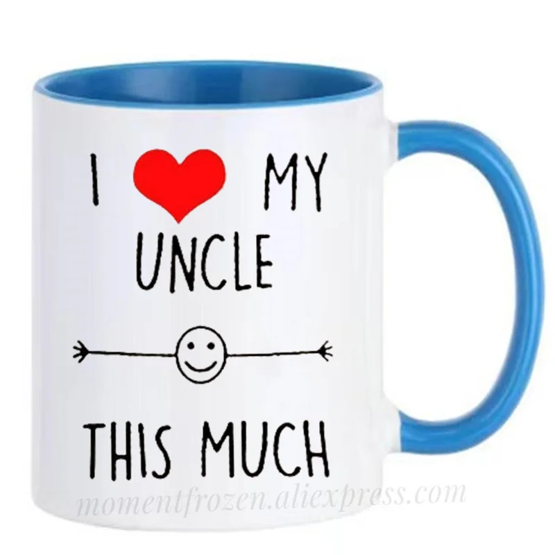 

I Love My Uncle Cups Auntie Aunty Aunt Coffee Mugs Party Bonfire Camping Drink Water Juice Coffeeware Home Decal Friends Gifts