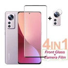Изогнутая защита экрана с полным покрытием для Xiaomi 12 Pro 12X Mix 4, закаленное стекло, защитная пленка для камеры телефона Xiaomi Mi 12 Pro