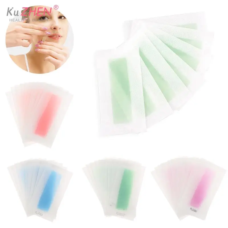 

8/12/24Pcs/Pack Professional Hair Removal Wax Strips Waxing Wipe Sticker For Face Leg Lip Eyebrow Leg Arm Body Hair Remove