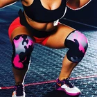 Камуфляжный компрессионный бандаж на колено для тяжелой атлетики, неопреновые наколенники 7 мм, наколенники для тренировок через кроссфита, для женщин, мужчин, детей, с пользовательским логотипом