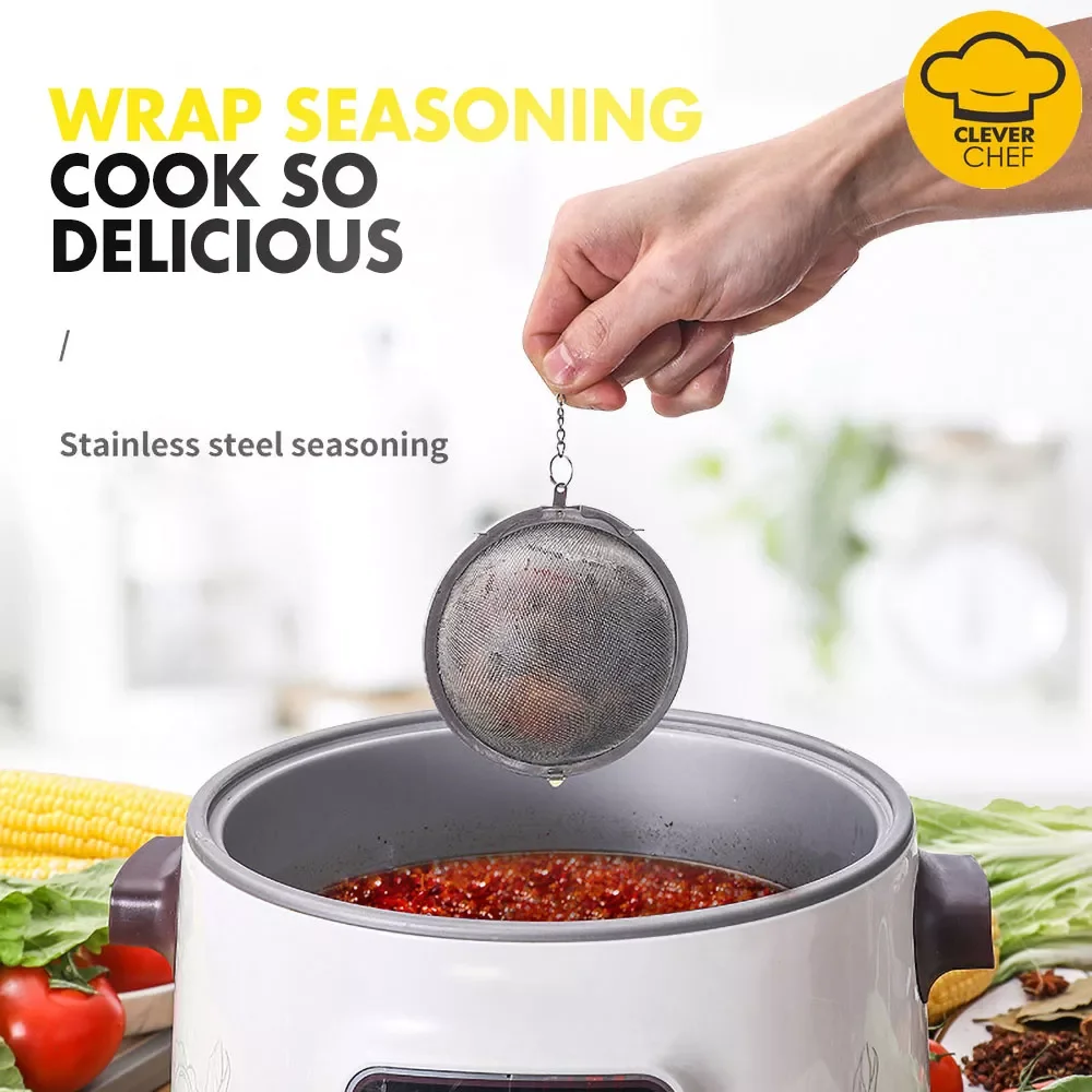 

2022New Stainless Steel 304 Tea Infuser Tea Strainer Drip Ball Kitchen Brine Ball for Wholesale