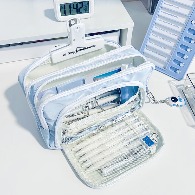 

Пенал большой емкости, чехол для карандашей и ручек, школьные принадлежности для девочек