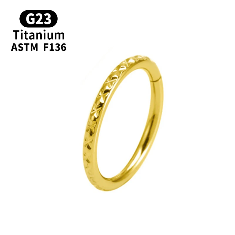 

Wholesale Piercing G23 Titanium Nose Ring Tragus Septum Daith Helix Titanium Industrial Cartilage Ear Ring Body Jewelry Women