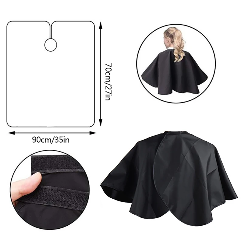 

1PC Professional Hairdressing Cape Waterproof Hair Coloring Wraps Barber Shoulder Pads Hair Dyeing Haircut Apron For Salon