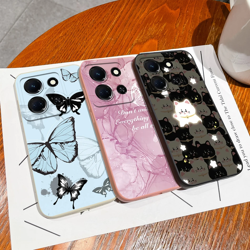 Case For infinix Note 30 Pro Vip 30i Phone Back Cover Soft Liquid Silicone Housing Infinix Note30 30Vip 30Pro Anti Drop Capa