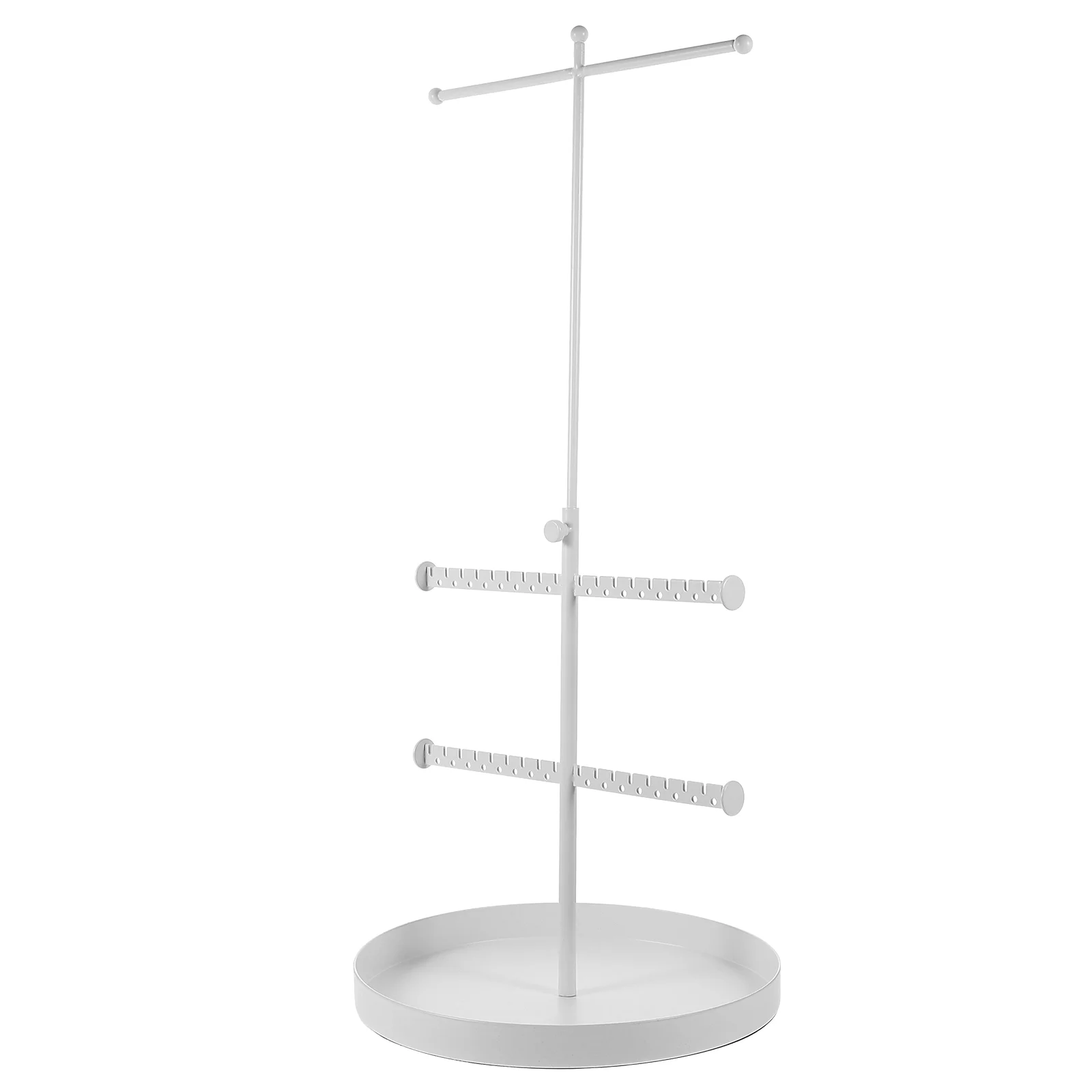 

Bracelet Necklace Organizer Desktop Stand Holder Display White Craft Show Small Jewelry Stand Iron
