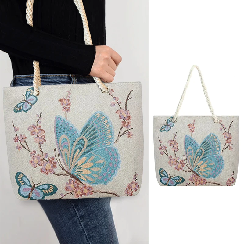 Korean Style Eco Canvas Shopping Bag Large Tote Shoulder Handbag for Women Girls Students | Fashion Fabric Storage Bags
