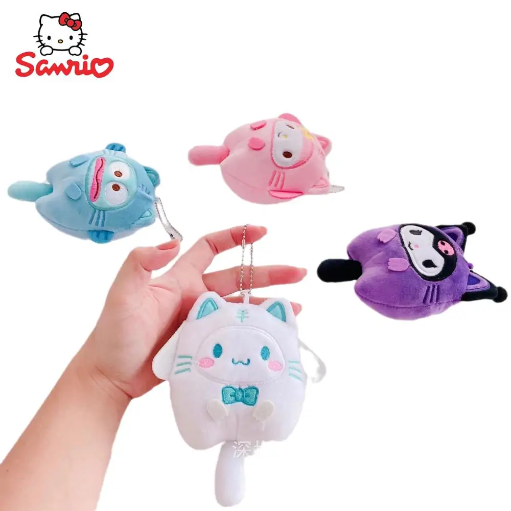 

Kawaii Sanrios Cartoon Kuromi Cinnamoroll My Melody Hangyodon Dressup Tiger Plush Toy Keychain Plush Stuffed Anime Doll Gift Toy