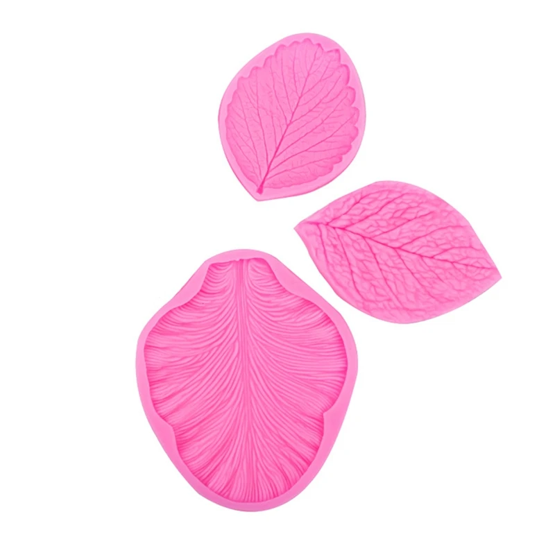 Набор силиконовых форм в виде цветка искусственная форма вены листа розы