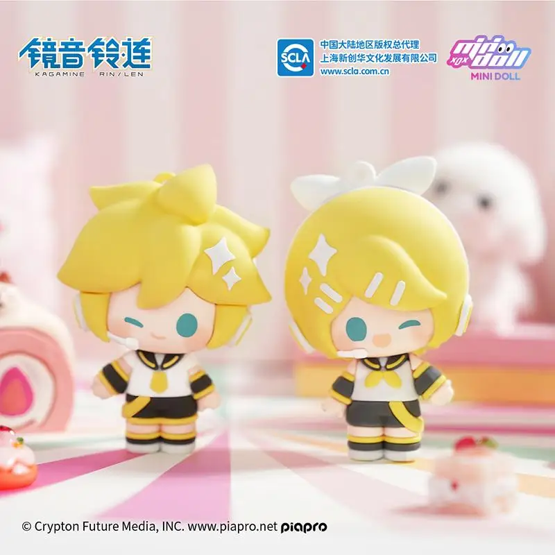 Hatsune Miku Kagamine Rin Len Chain Мягкий резиновый брелок для ключей Подвеска телефона Аниме