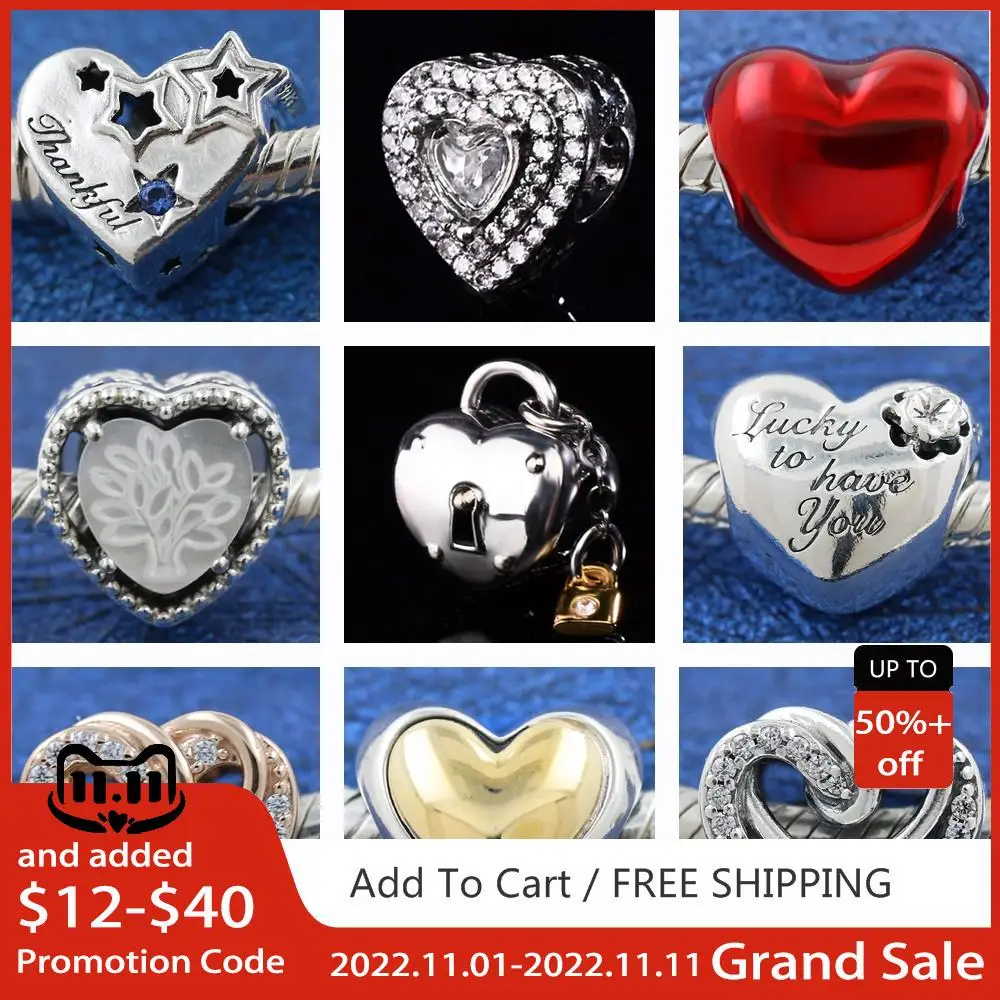 

925 Sterling Silver Angel Mom Family Heart series Shine Beads Fit Original Pandora Charms Bracelets Women DIY Mybeboa Jewelry