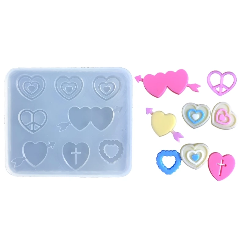 

Silicone Quicksand Shaker Filling Mold for DIY Jewelry Making,Pendant,Keychain