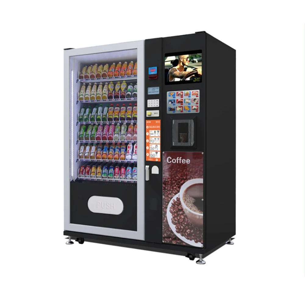 

Touch Screen Beverage Snacks Coffee Vending Machine for Foods and Drinks Vending Machines Vendor Self Service Kiosk Outdoor