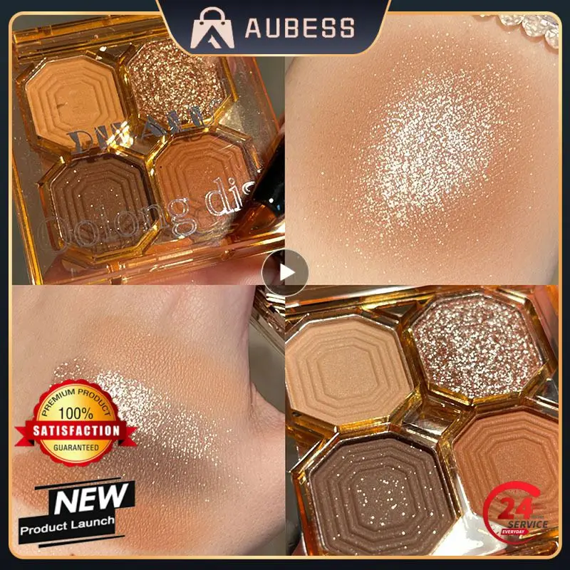 

Dikalu Gemstone Eyeshadow Chocolate Brown Eyeshadow Multi-use Eyeshadow Palette Glitter Matte Eyeshadow Cosmetics Eyes Makeup