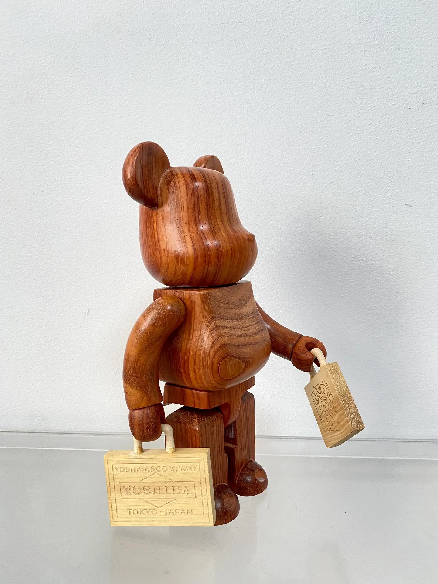 Bearbrick 400% чемодан сумка строительный блок медведь красный палисандр материал