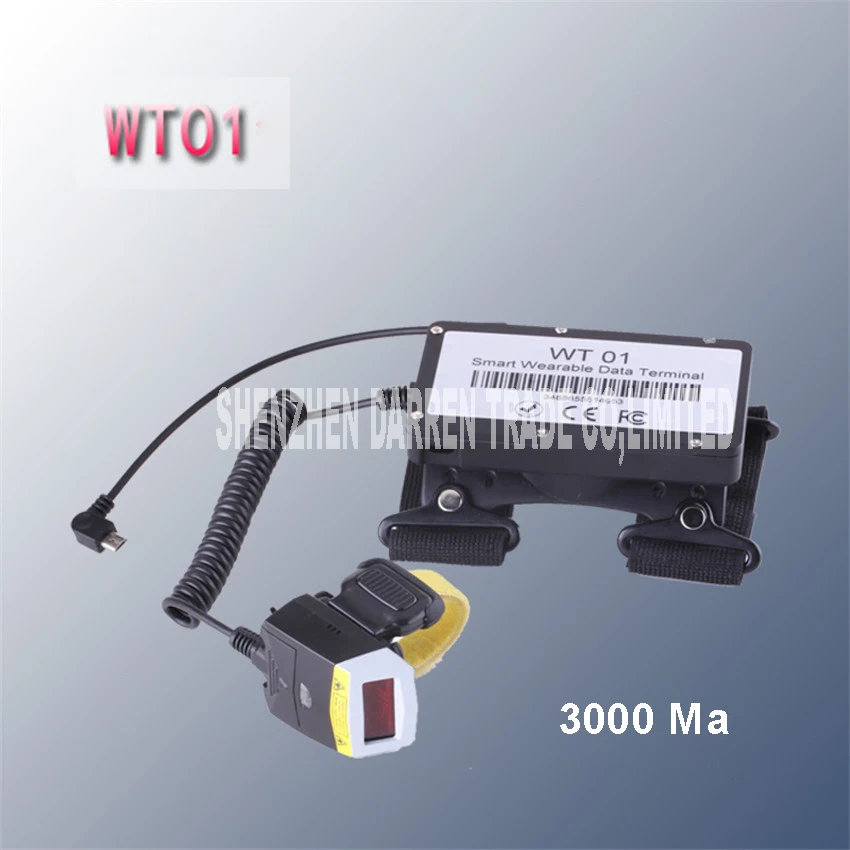 

Сканер штрих-кодов на палец с терминалом козелка FS01 + WT01, проводной универсальный интерфейс Android с MICRO USB, 100 сканирований/секунда