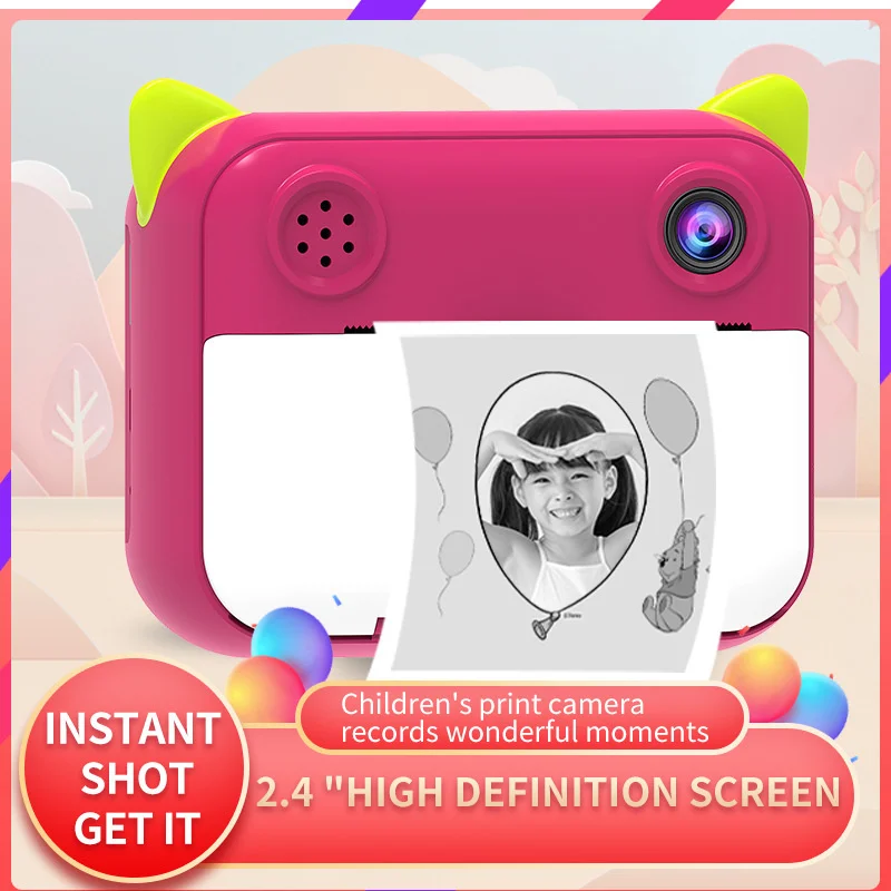 

Children's Camera Can Take Pictures And Videos, Digital Gifts, Intelligent Toys, Mini Printable HD Pixels, Child For Polaroid