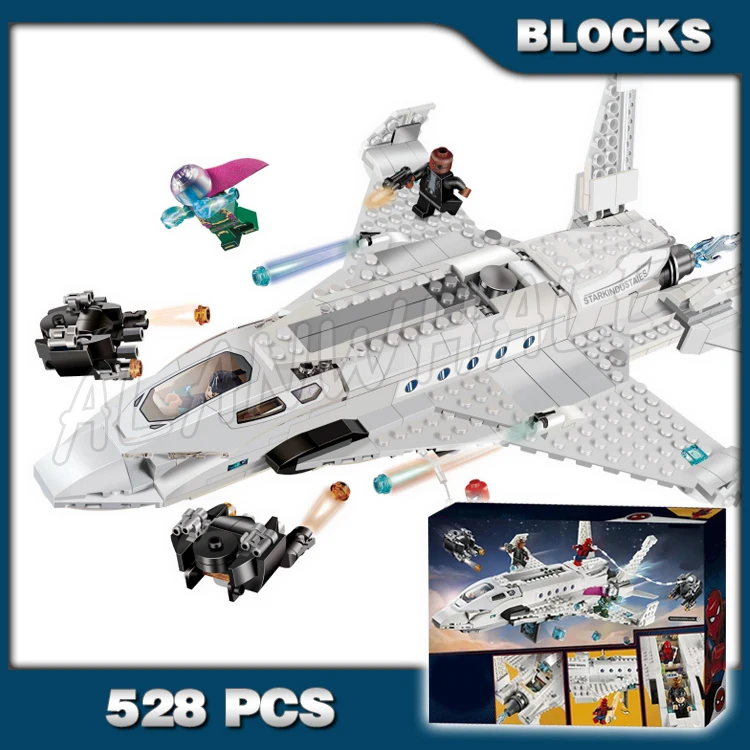 

528 шт., Детский конструктор «суперистребитель»