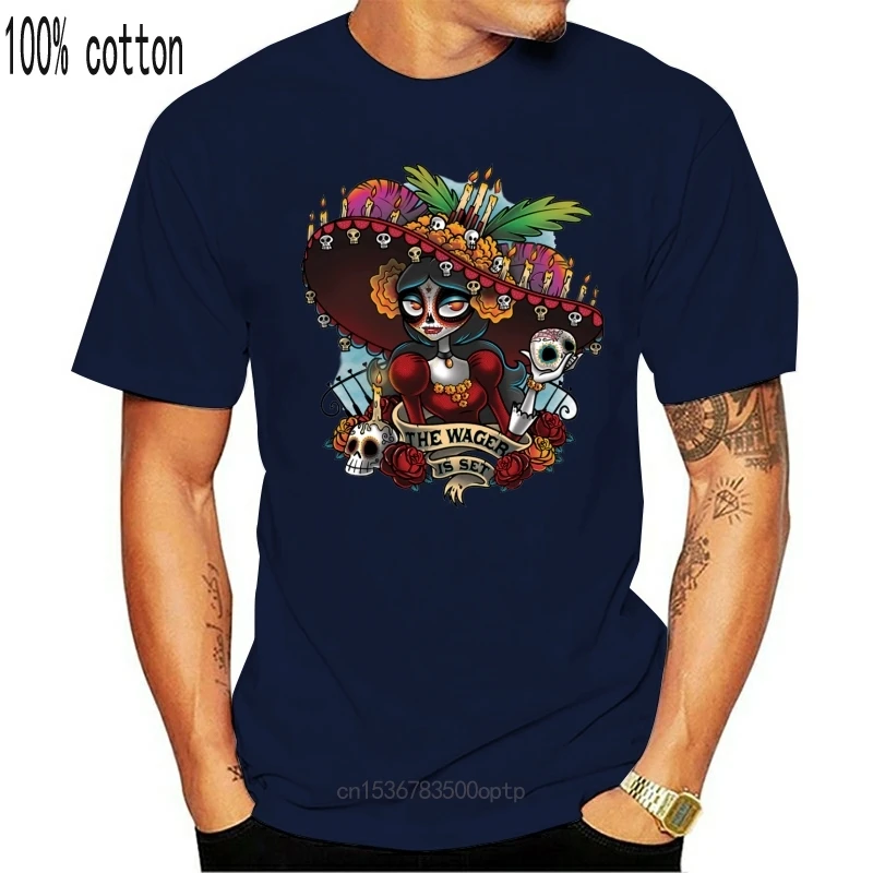

New Dia de los Muertos T-Shirt Unisex Cotton Adult Halloween Day Of The Dead