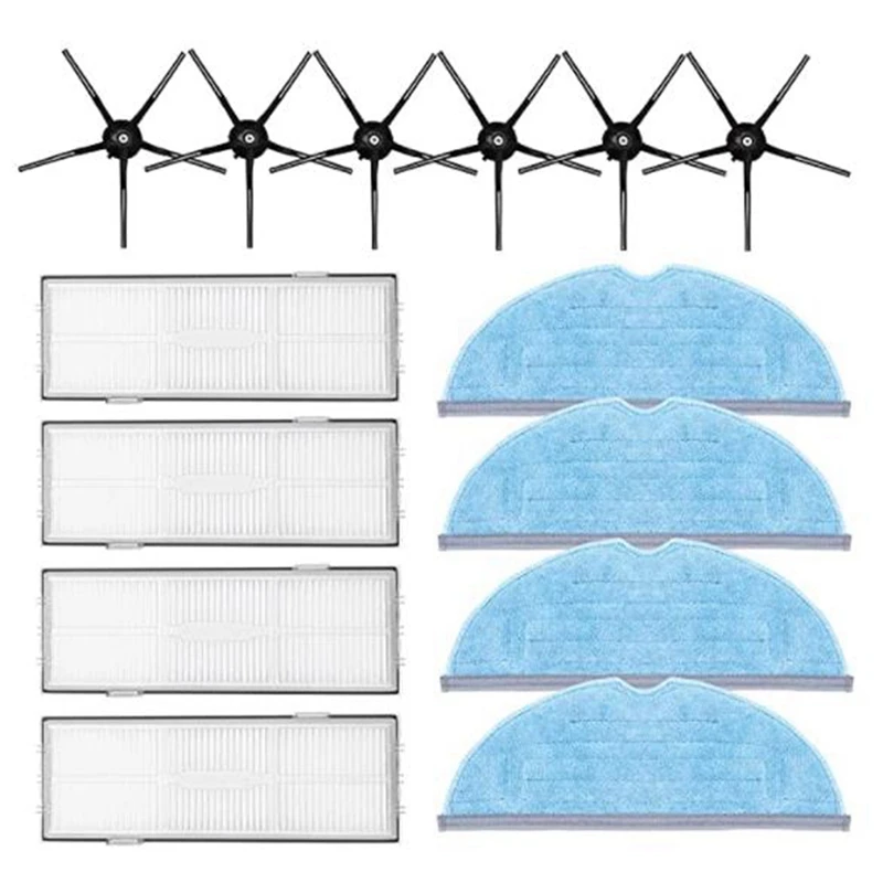 

For Roborock S7 T7S T7 Plus Of Washable Filter Detachable Main Brush Mop Cloth Side Brush Robot Vacuum Cleaner Parts
