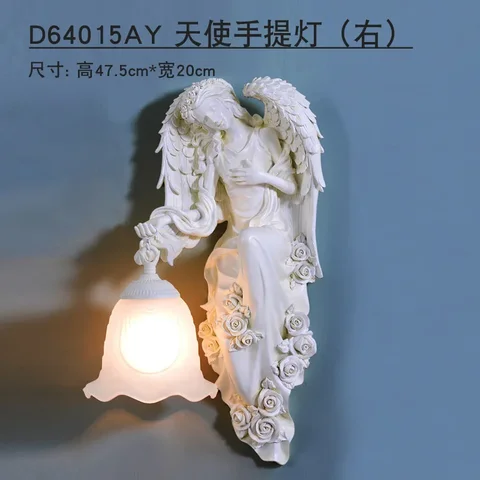 Бесплатная доставка, настенный светильник в европейском стиле, настенный светильник в виде ангела для гостиной, лампа для входа в коридор, светильники E27 110-220 В