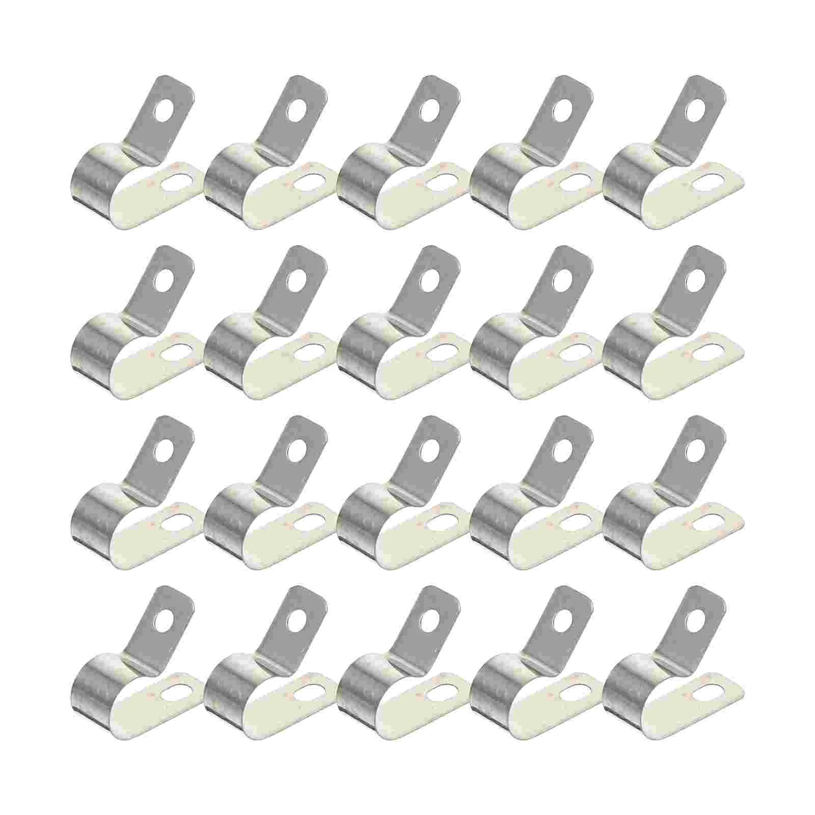 

20 Pcs R-type Cable Clamp Fasteners Cable Organizers Cable Fixator Buckles