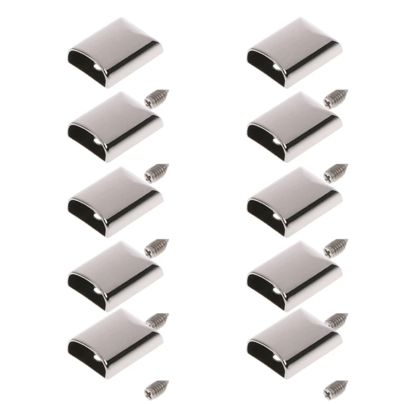 

10pcs Leather Craft DIY Metal Zipper Tail Clips Buckle Stop Tail Plug for Head