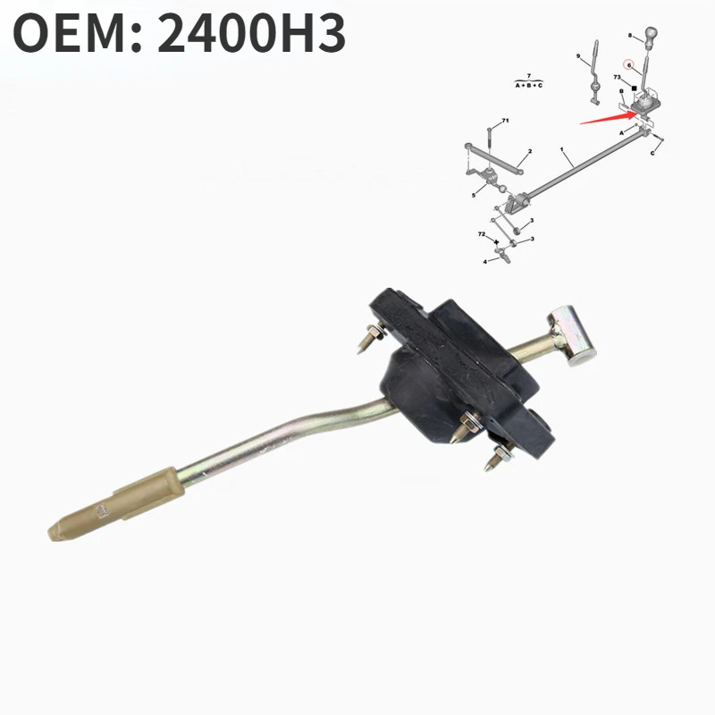

2400H3 Car Shift lever Gear lever For Peugeot 206 207 206CC For Citroen C2