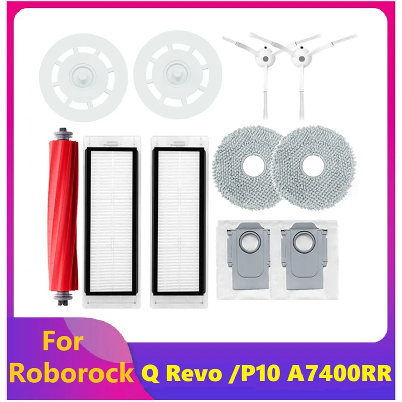 

Main Side Brush Replace For Xiaomi Roborock Q Revo / P10 A7400RR Vacuum Cleaner Parts