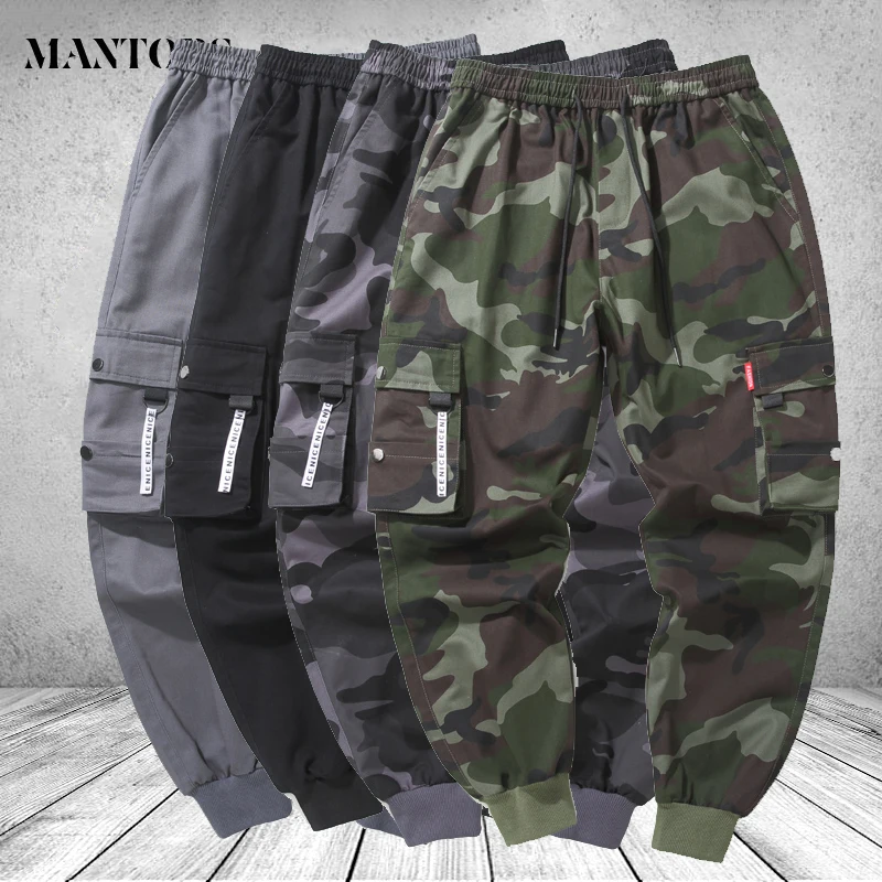 Мужские камуфляжные брюки размера плюс новые шаровары для бега мужские