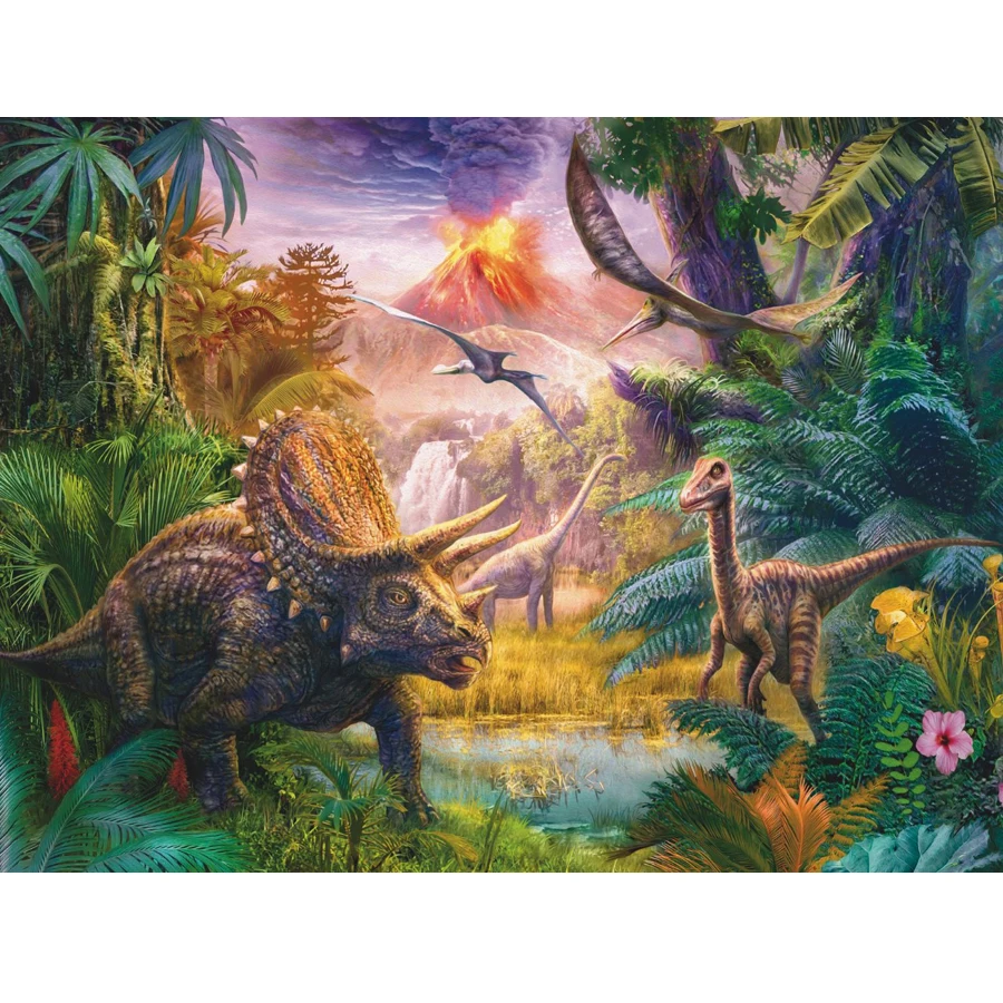 

Мозаичная живопись FATCAT 5d Сделай Сам вулкан Алмазная вышивка дракона животные полная квадратная круглая дрель ручное искусство AE3539