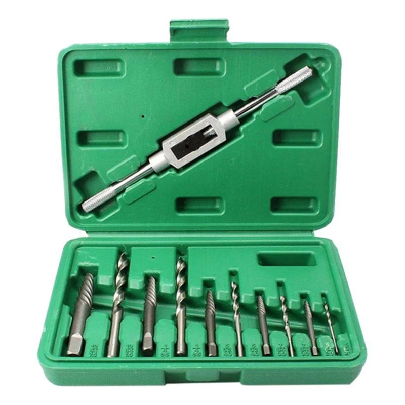 

11Pcs/set 3MM-10MM Damaged Screw Extractors Drill Bits Screw Extractors Spiral Screws Extractors for All-Purpose Extract