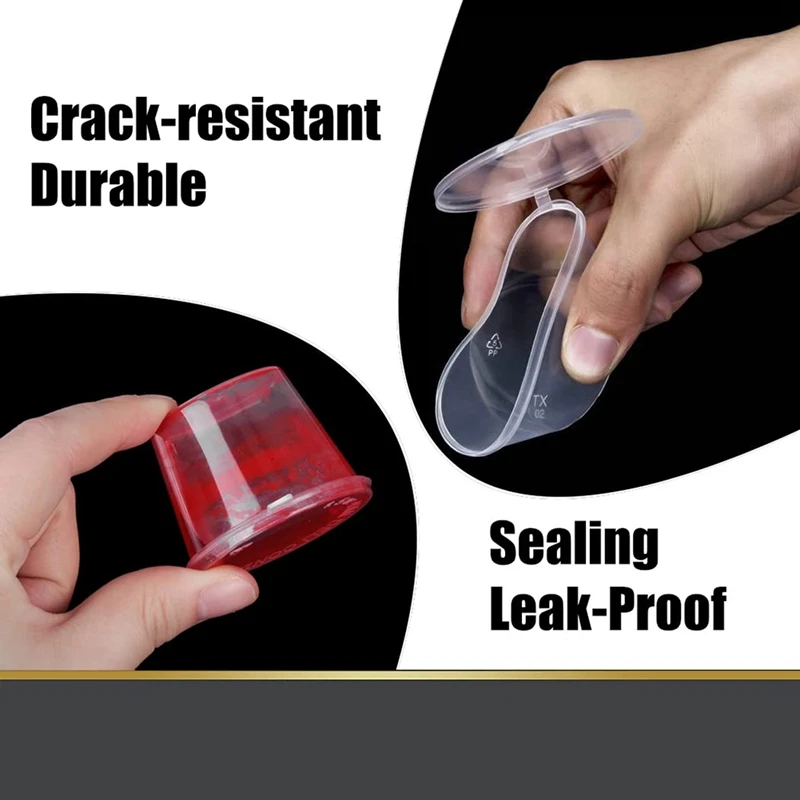 100 шт. одноразовые пластиковые контейнеры для соуса 25 мл