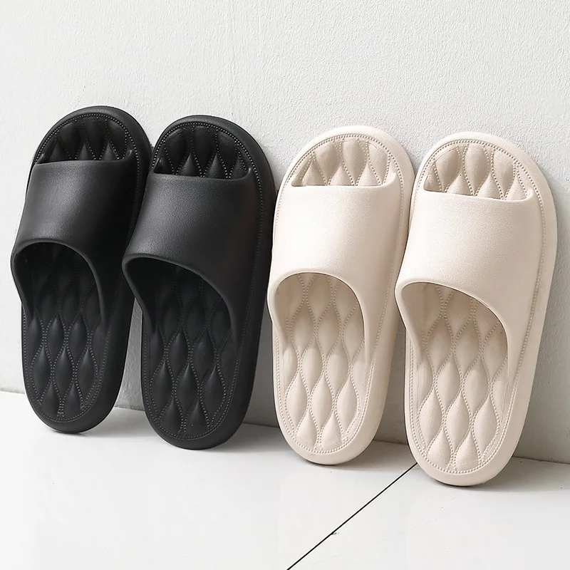 

Slippers Woman Men Thick Soles Indoor Soft Slippers Slides Male on-slip Sandals Bathing Bathroom Shoe Slipper for Female