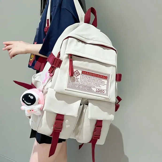 

Schoolbag Female Super Capacity New 2022 Girls' High School Students' Waterproof Backpack luxury backpack backpack womenbackpack